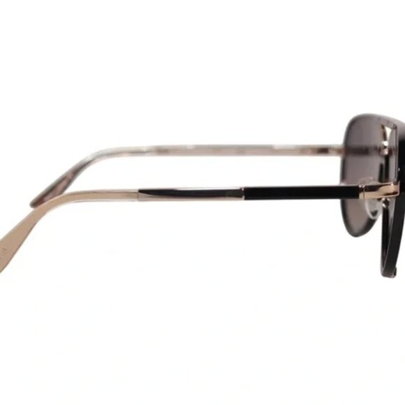 QUAY High Profile Aviator WOMEN / MENS Polarized Black Gold  Frame - Picture 6 of 8